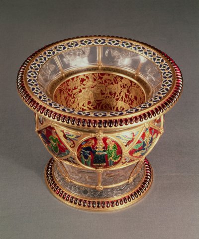 Schachtel mit plique-a-jour und Cloisonné-Emaille, von Alexis Falize, Paris, um 1870 von French School